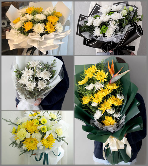 江苏泰州泰兴市虹桥镇蒋华村白事花束代送
